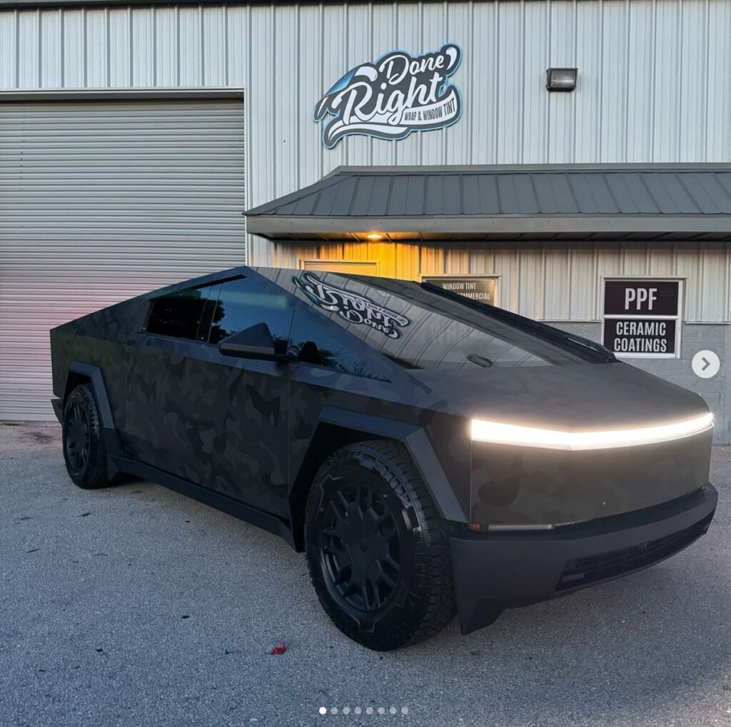 Tesla Cybertruck window tinting and wrap services - window tinting near me