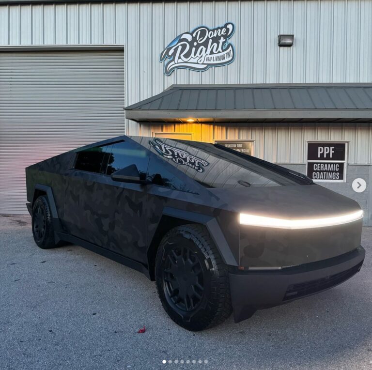 Tesla Cybertruck window tinting and wrap services - window tinting near me